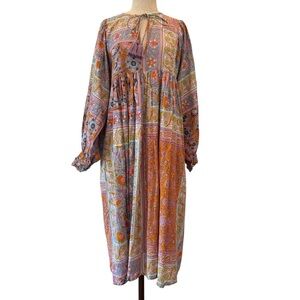 Mille Resort colorful bohemian daisy midi dress